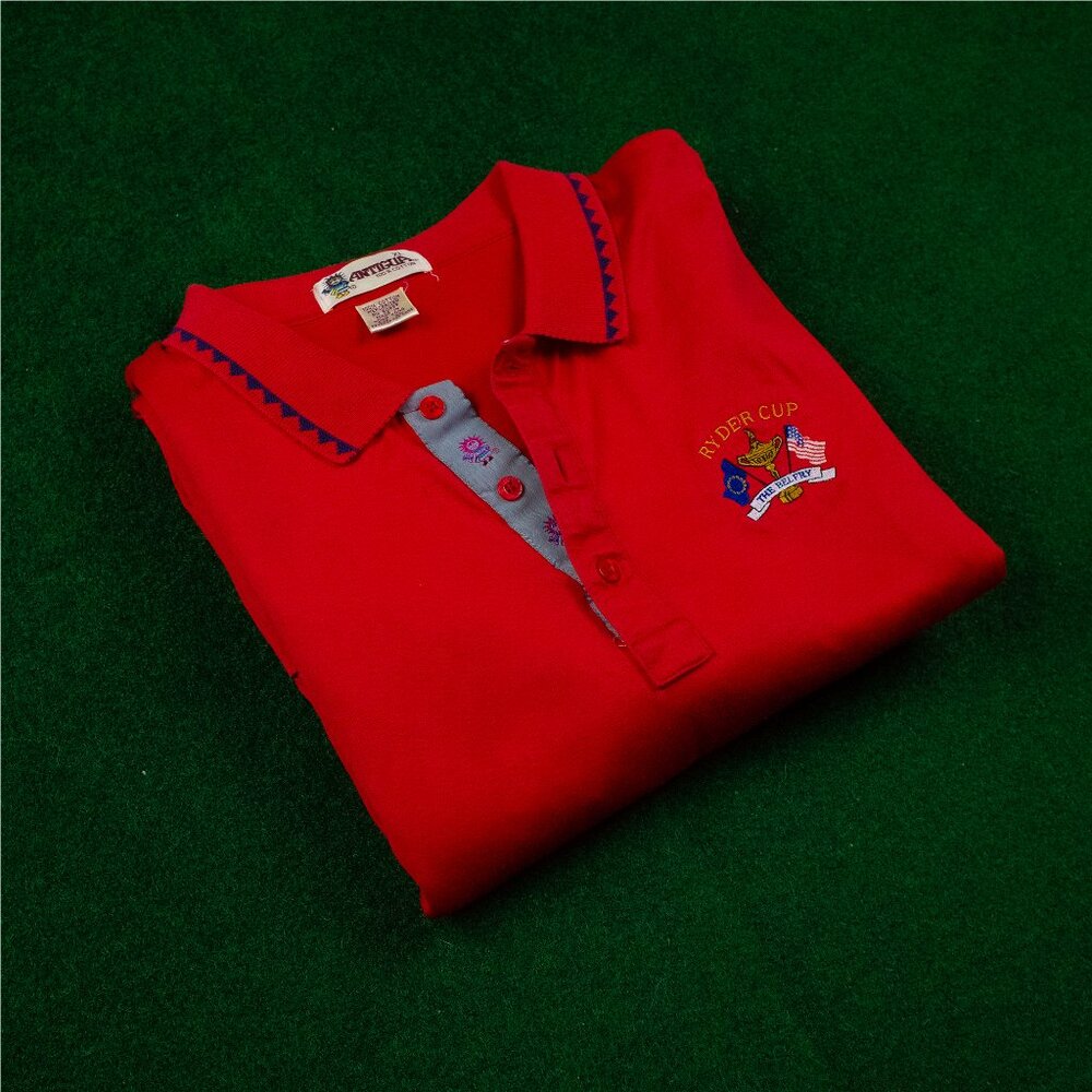 Vintage Antigua 1989 Ryder Cup Red Polo
